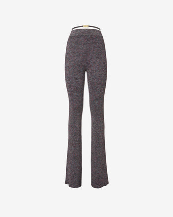 Lurex Melange Knit Trousers : Women Trousers Multicolor | GCDS Spring/Summer 2023